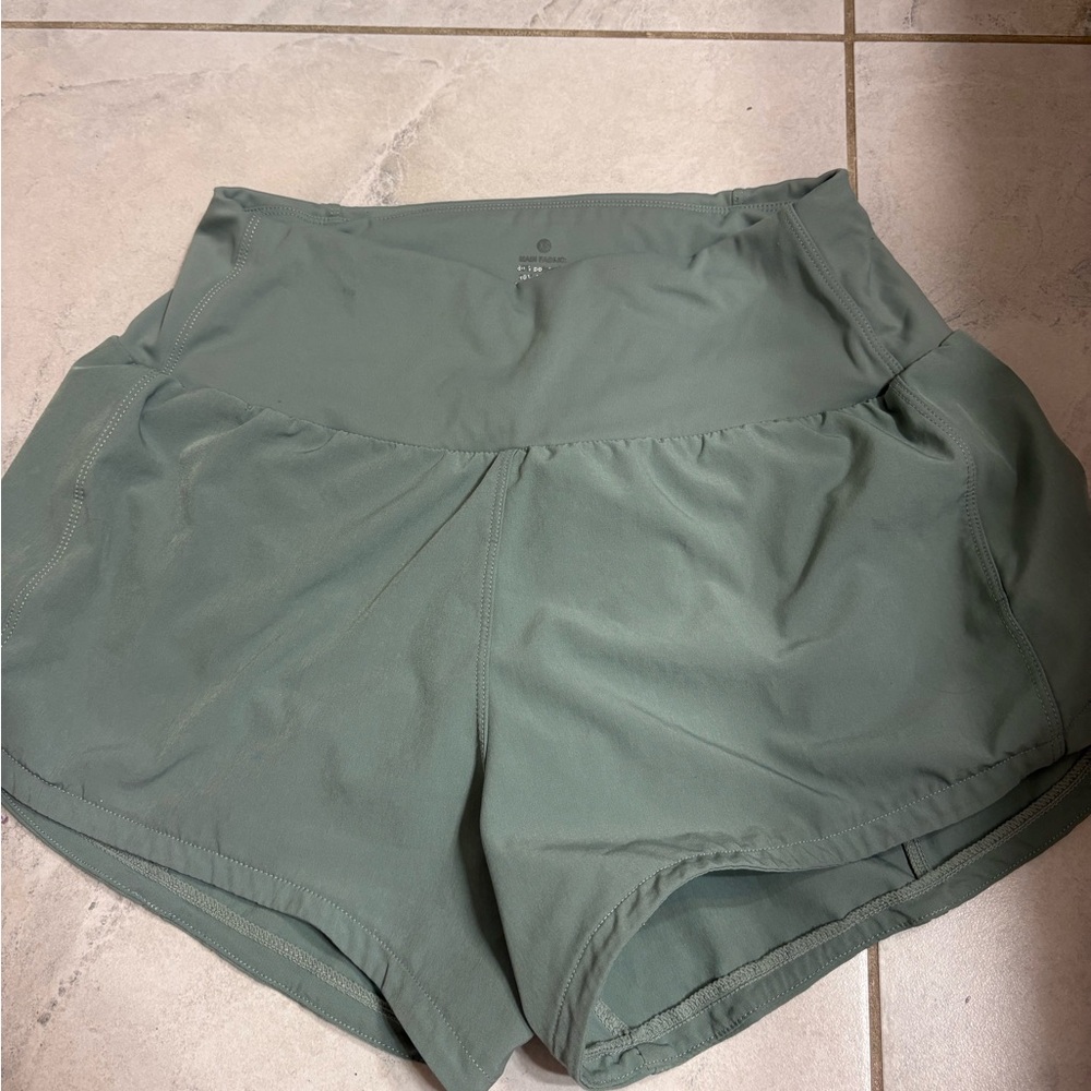 Women's Green Athletic Shorts